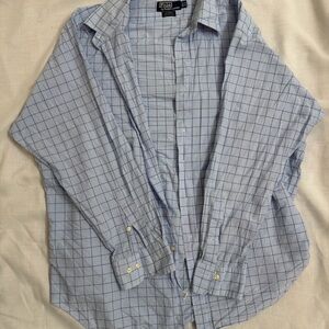 Polo Ralph Lauren Light Blue Grid Men's Shirt